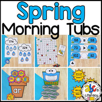 Spring Morning Tubs for 1st Grade