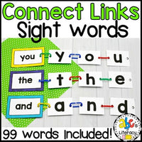 Spell and Link Sight Words Activity